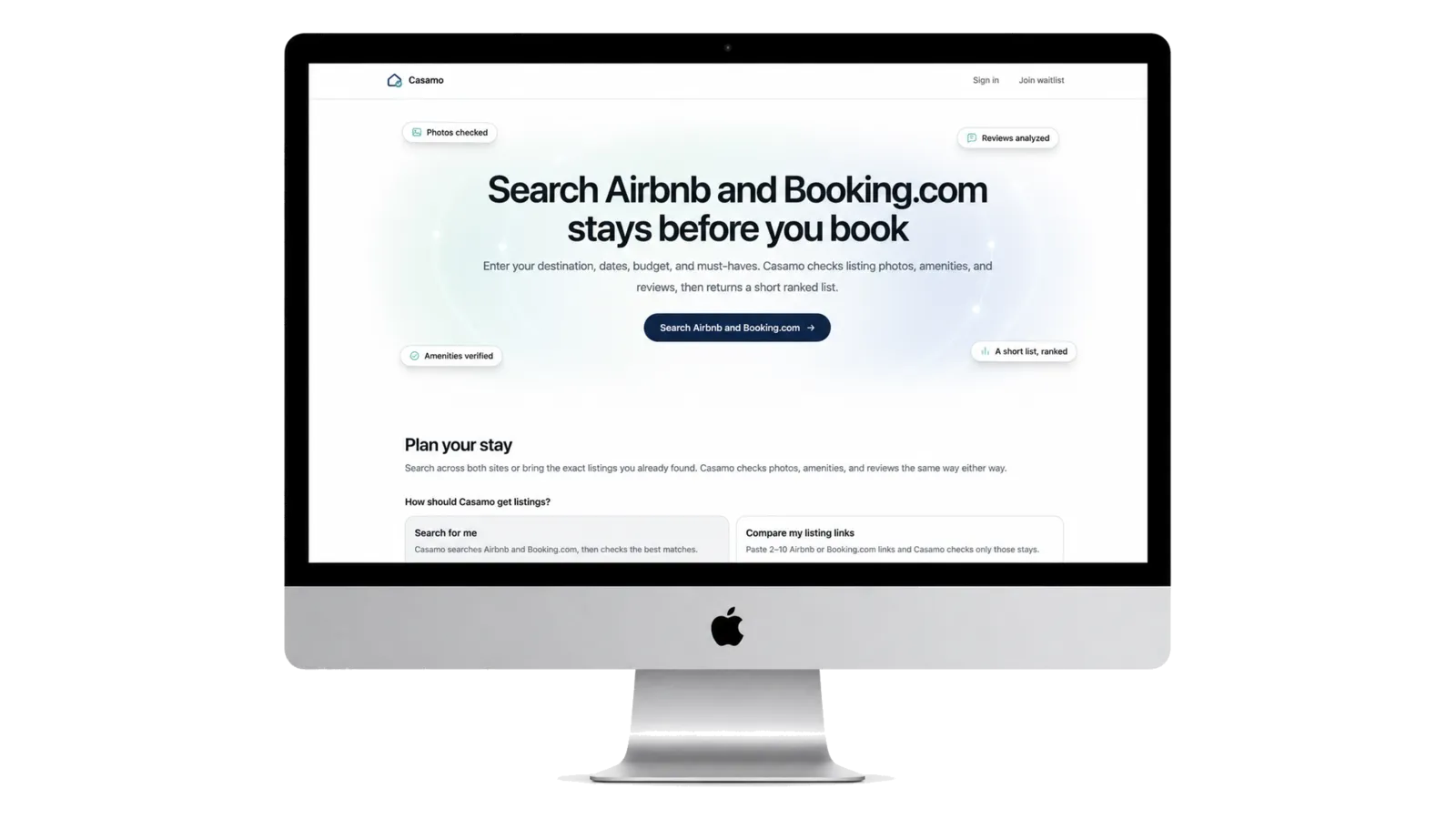 Casamo stay audit product for remote workers.