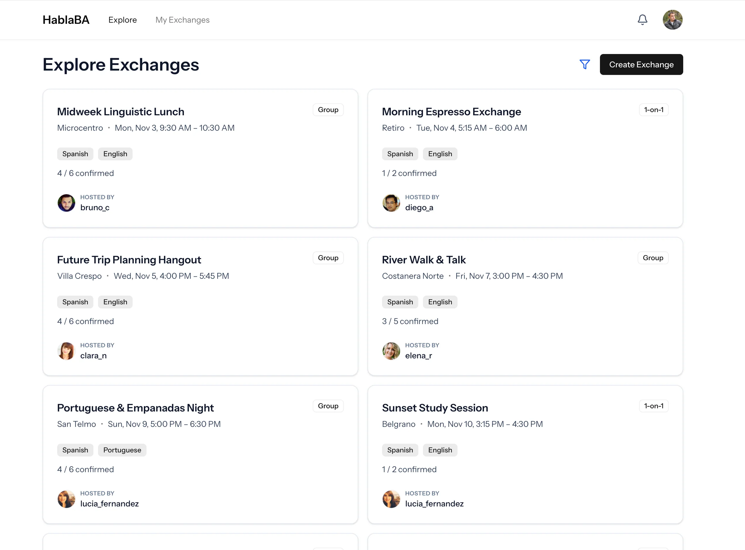 Language Exchange Platform