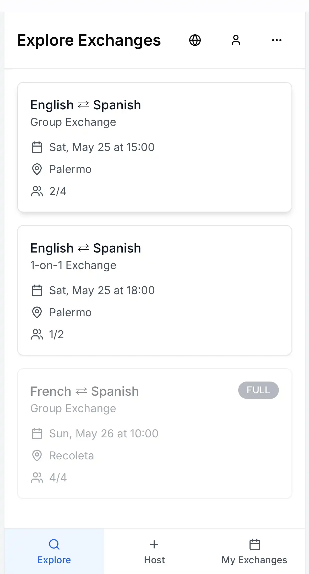 Buenos Aires Language Connect screenshot