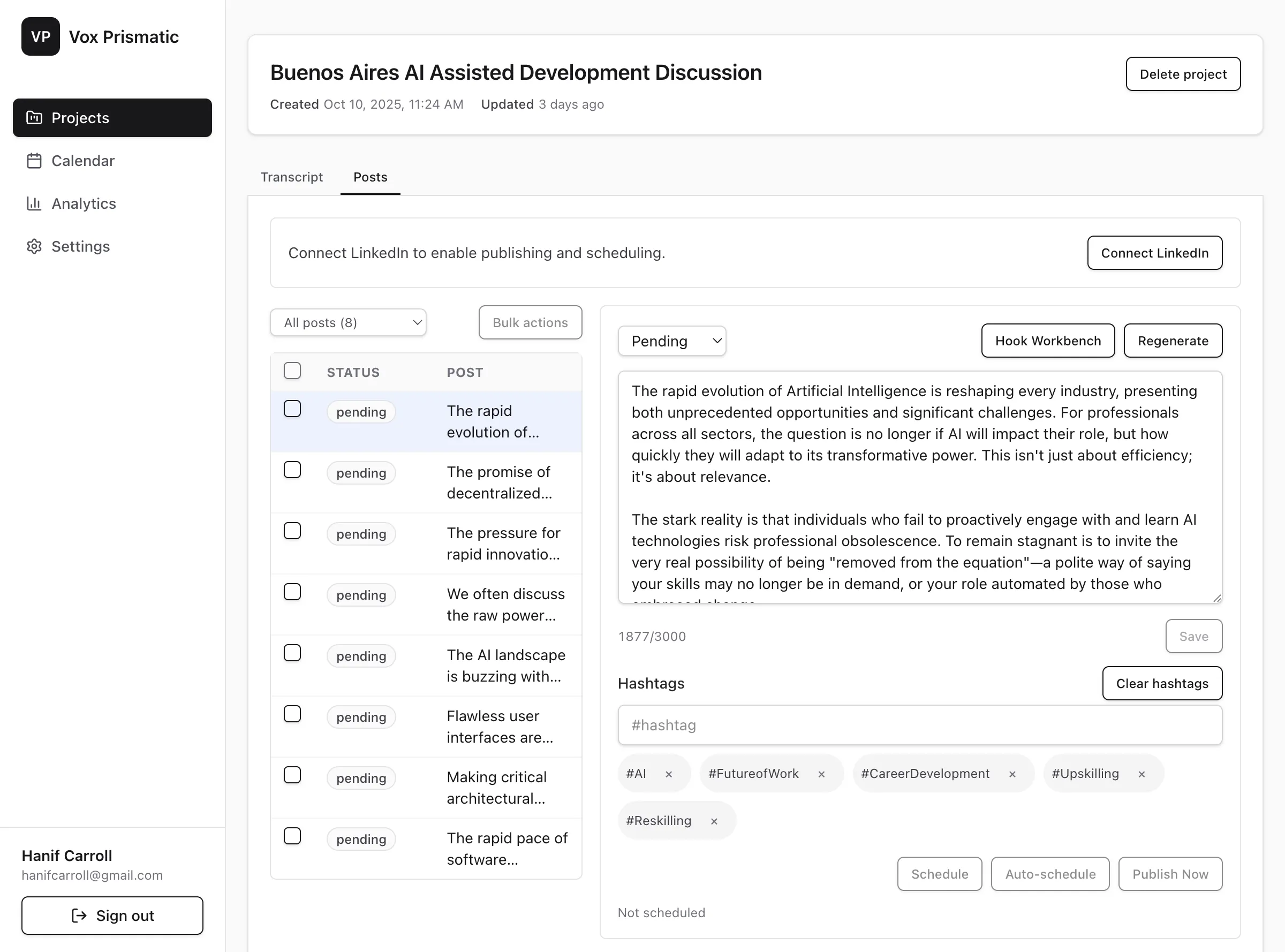 Vox Prismatic: AI Content Transformation Platform